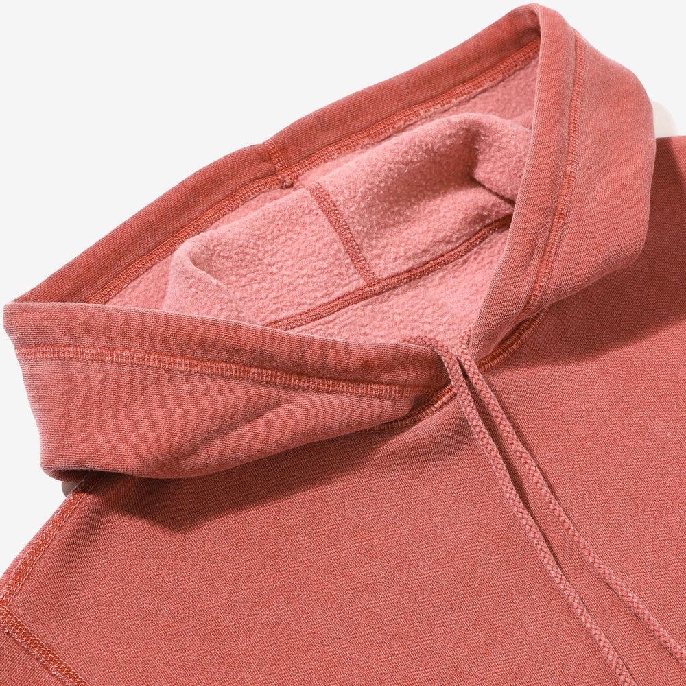 Fleece Hooded Sweatshirt - Red Sand